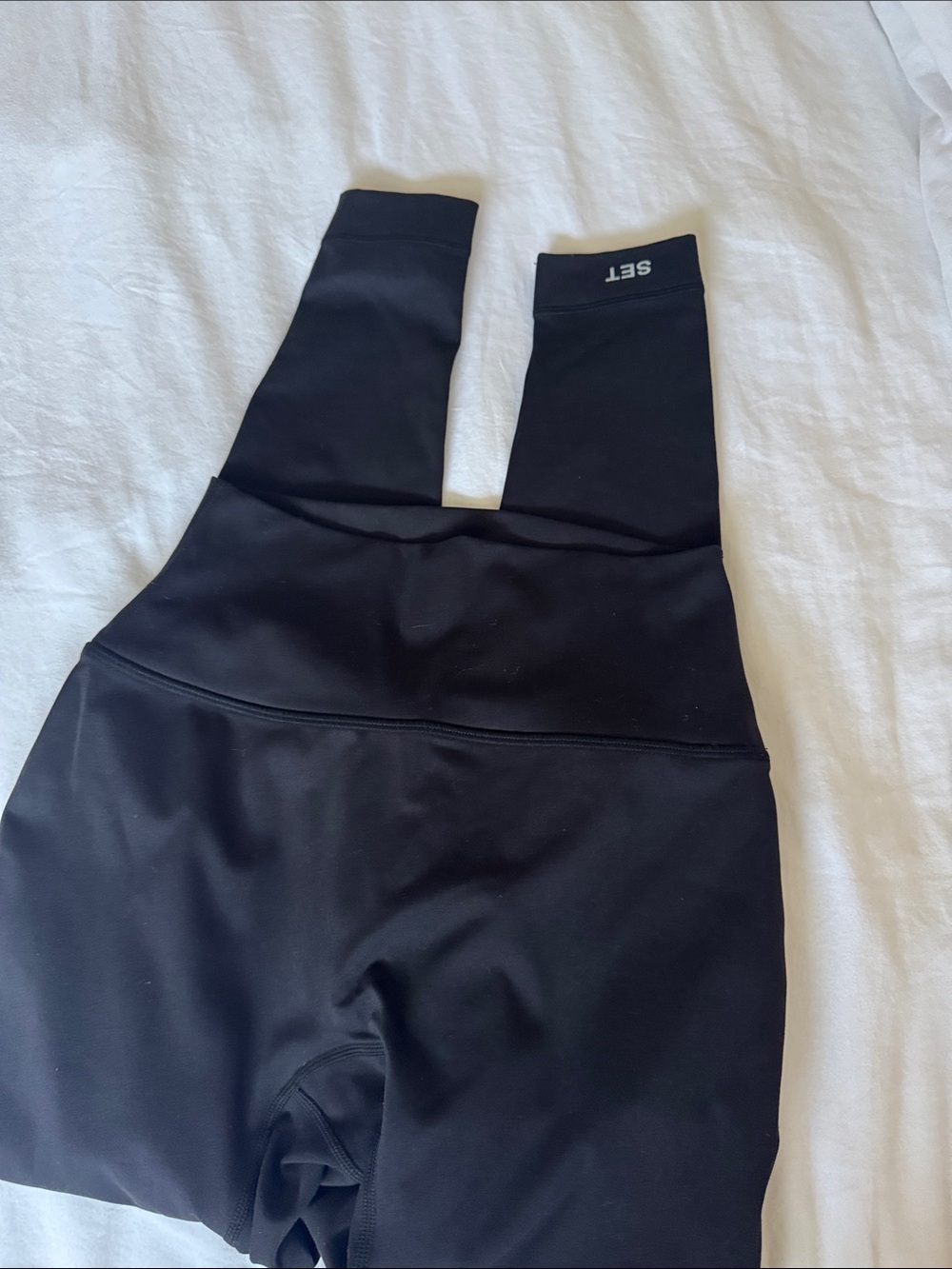 SET Active Black High-Waist Sculpting Leggings